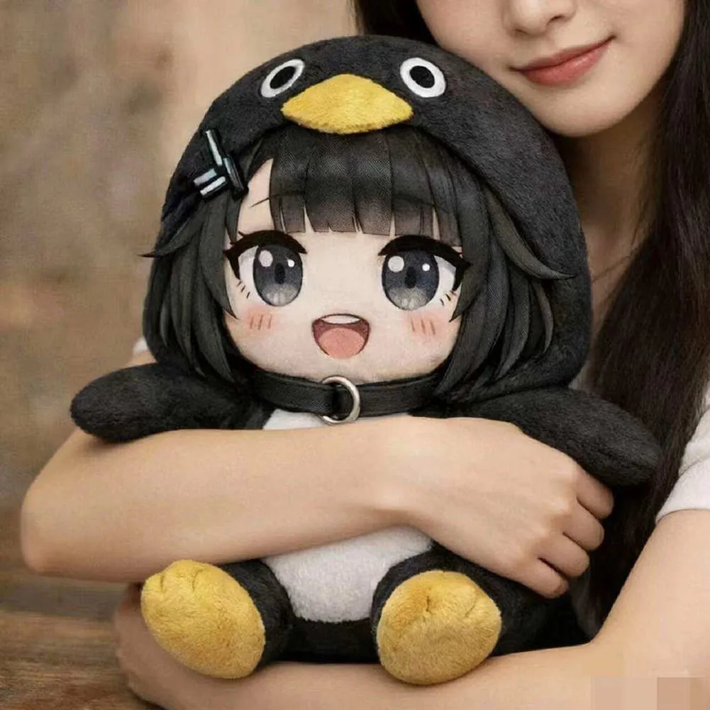 Gugugaga Little Penguin Plush Toy Cute Plush Stuffed Animal Doll Durable Stitching For Long Use For Car Sofa Office Decor