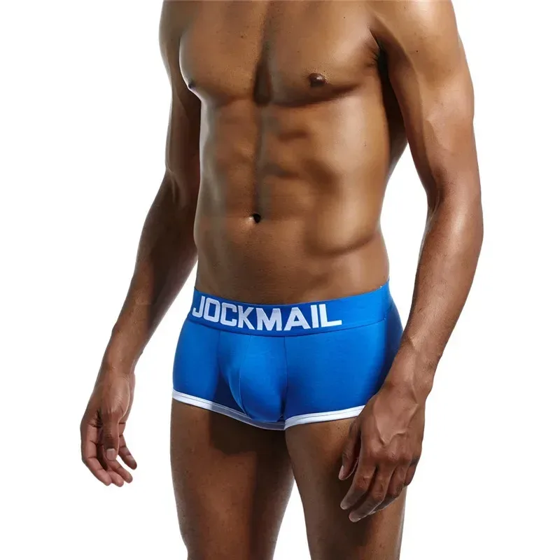 Mens Underwear Jockstrap Boxer Trunks Gay Penis Pouch Cueca Boxer Calzoncillos Hombre Man Boxer Shorts Sleepwear Gay Panties