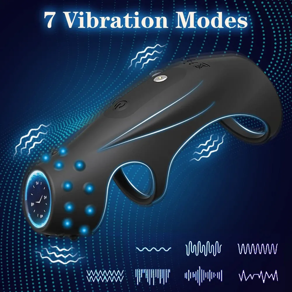 Vibrating Penis Sleeve Cock Ring Penis Extender for G Spot Clitoris Vibrator Stimulation Adult Sex Toy for Men Delay Ejaculation