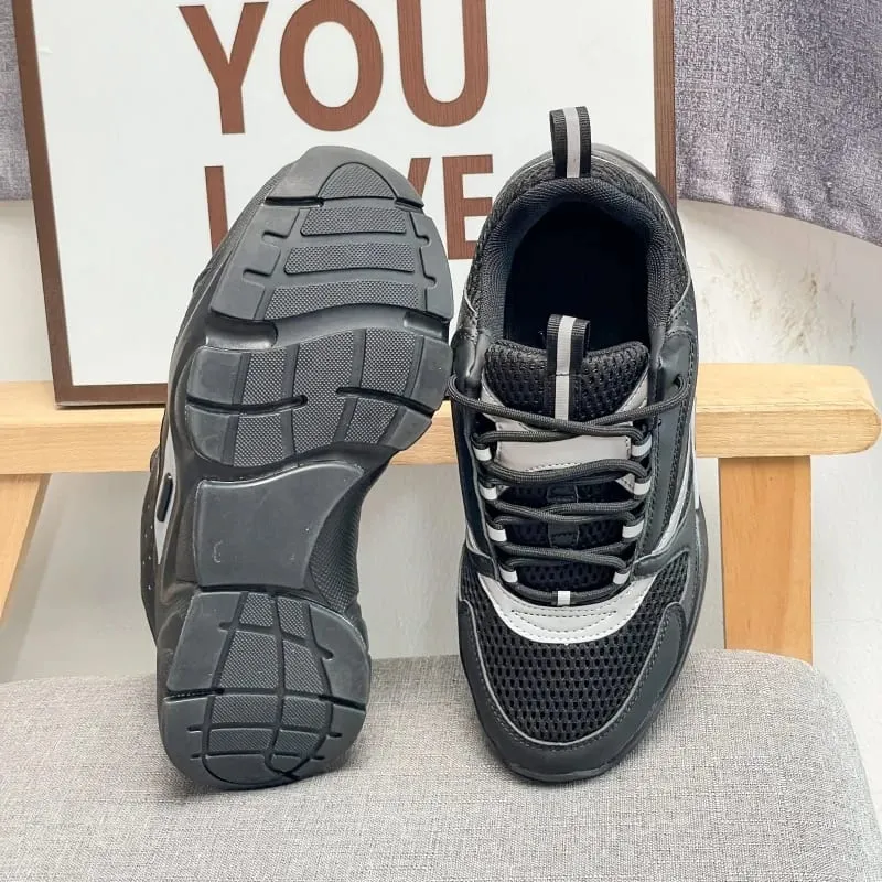 Brand Men Casual Shoes Thick Sole Breathable Fashion Sneakers Soft Male Walking Shoes Zapatillas Hombre Size 46 Luxury Mens Shoe