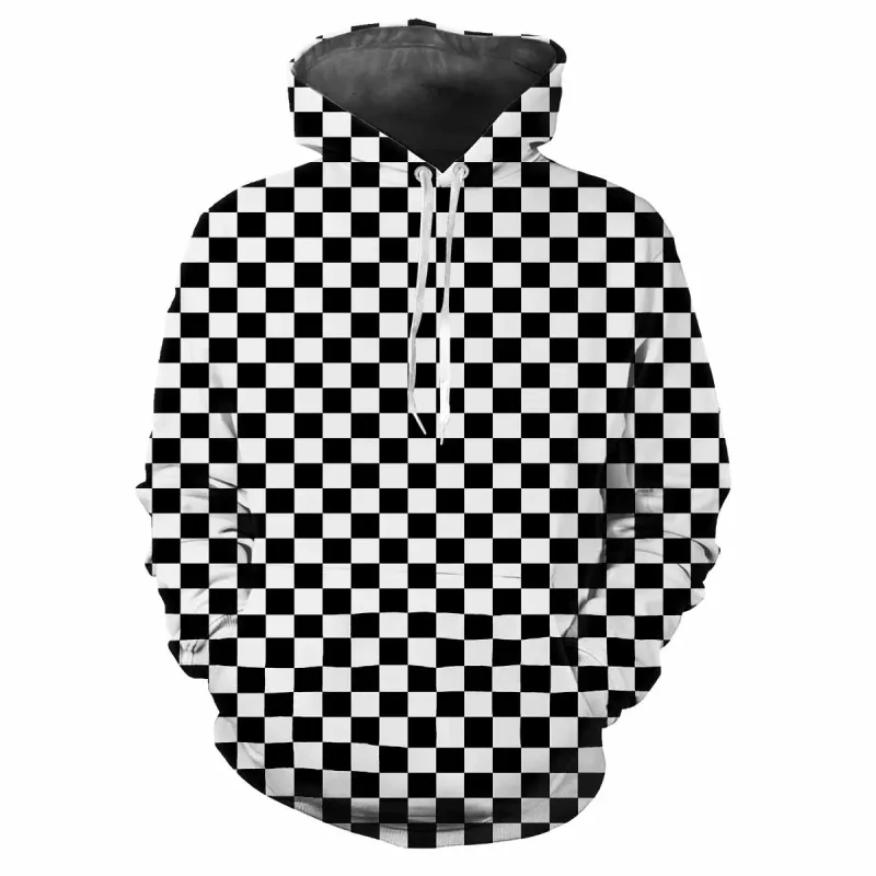 2024 moda minimalista cuadros 3D impreso hombres Tops Casual suave comodidad elegante sudaderas con capucha para hombres personalizar deportes al aire libre Sudadera con capucha