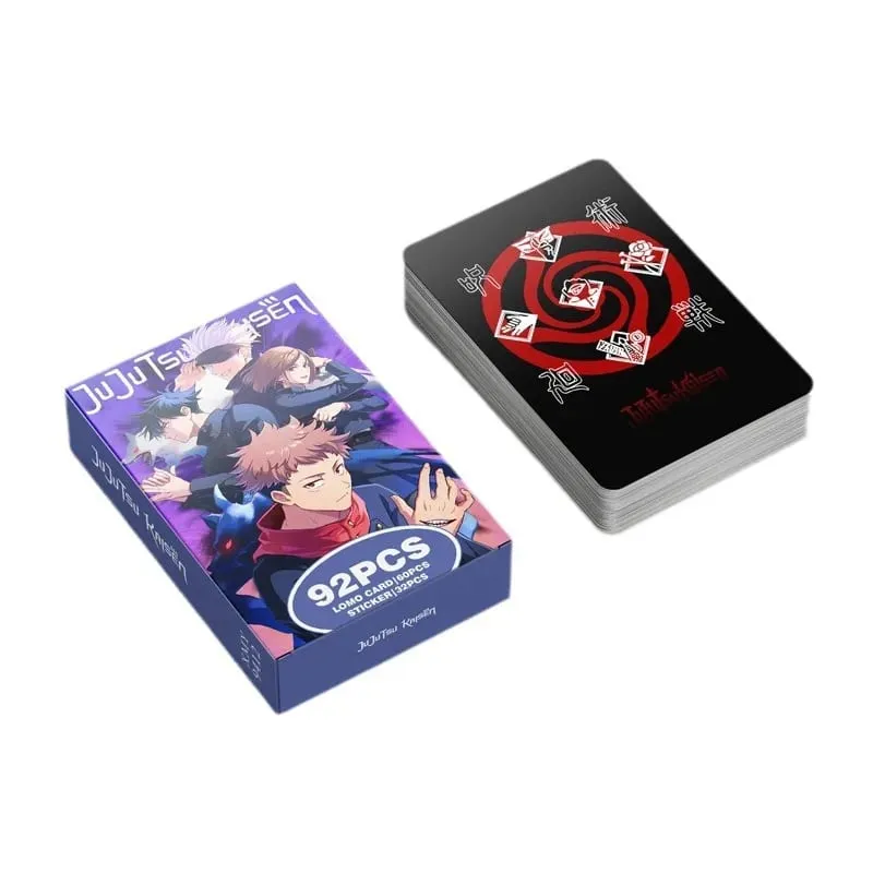 Carte postale de dessin animé Haikyuu Lomo, jouet tueur de démons Genshin Impact, cartes de Collection avec autocollants, cadeau d'anniversaire