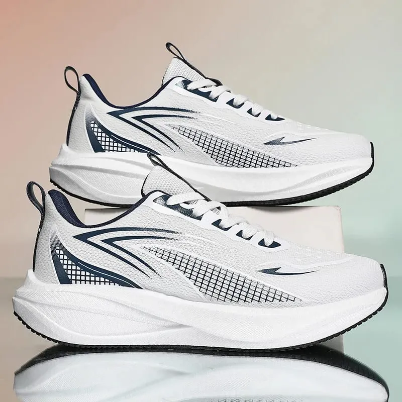 Men Sports Speciality Running Shoes Carbon Board Marathon Breathable Lightweight Women's Comfortable Athletic Nonskid Sneakers