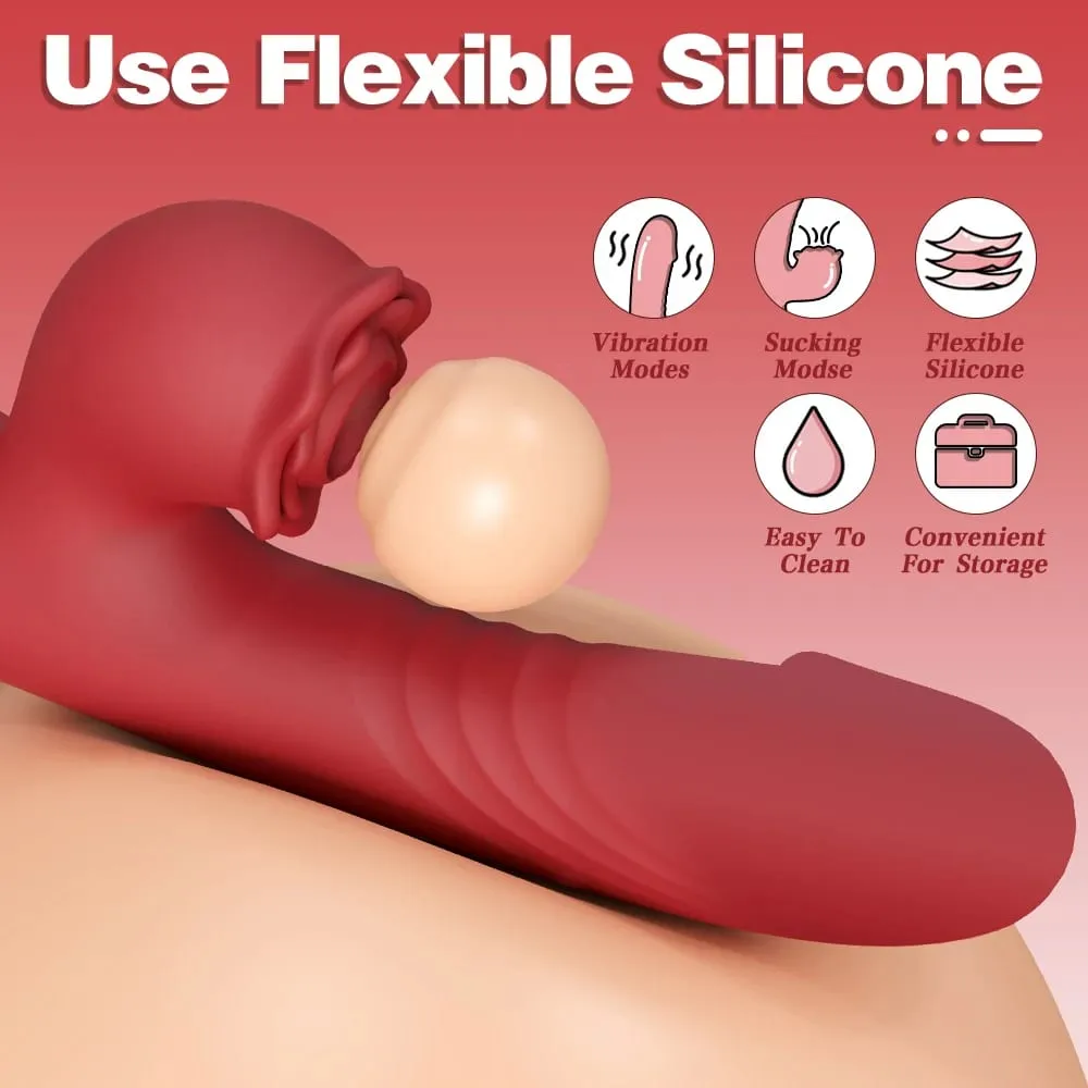 Powerful Vibrating Sucking Vibrator Female Sucker Clitoris Stimulator G Spot Dildo Massager Adult Goods Sex Toys Shop for Women