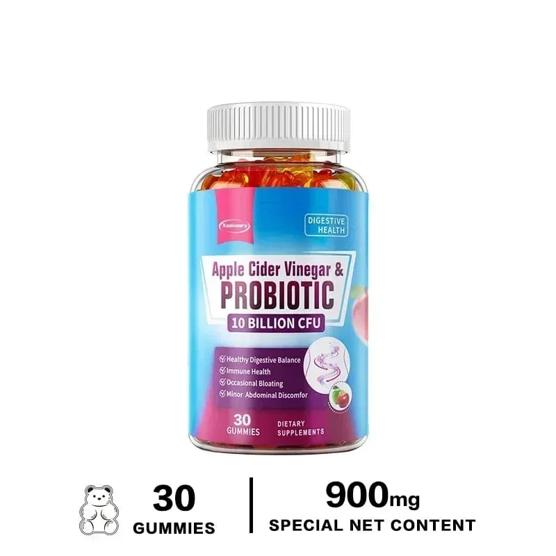 Probiotic Gummies - Contains Apple Cider Vinegar Which Aids Digestion Boosts Immunity and Relieves Constipation and Bloating
