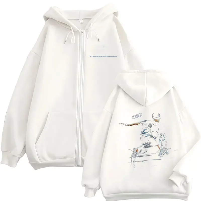 Rapper Trueno Turr4zo 2026 Tour Album Zipper Hoodies Men's Women Clothing Fashion Pullover Zip Up Hooded Sweatshirts Jacket Coat