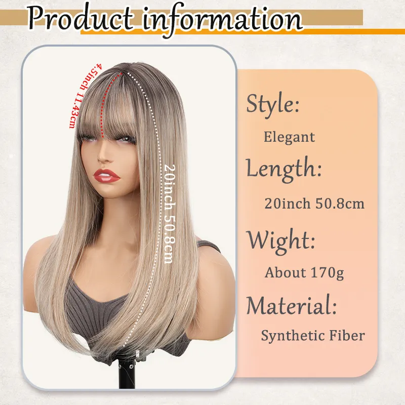 Synthetic Topper Hair Long Straight Invisible Hair Extension Loss Hairpiece Heat Resistant Fiber For Women Daily Styling