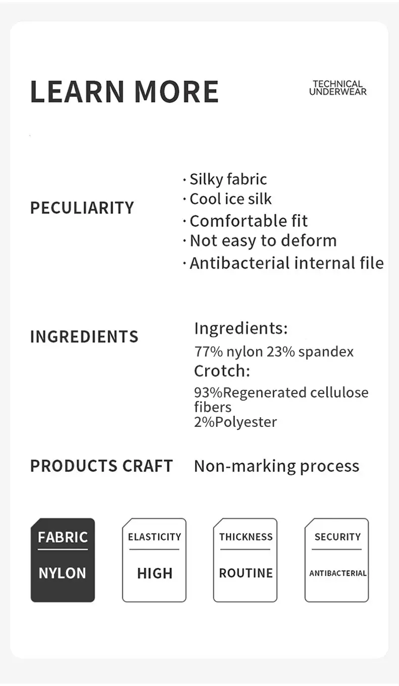 MiiOW 3 pièces sans couture glace soie hommes caleçon boxeur été respirant maille hommes culottes antibactérien homme caleçons boxeurs slips