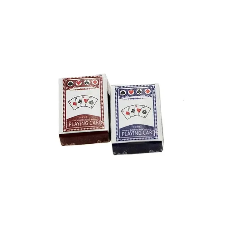 Supplies Home Decoration Mini Poker Cards Miniature Playing Poker Cards Miniature Games Poker Mini Playing Cards