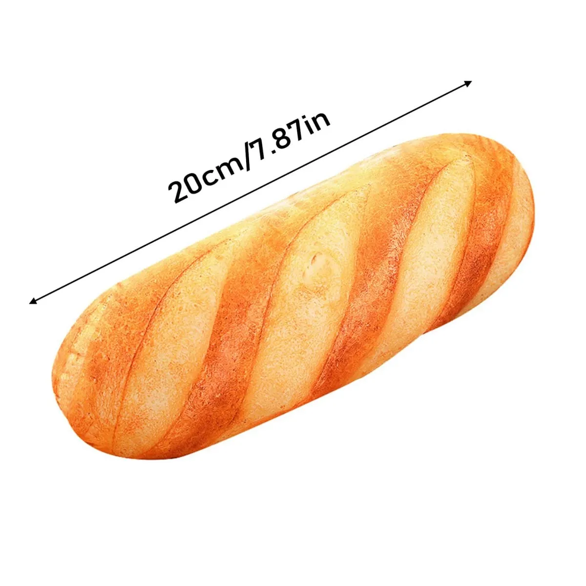 Soft Simulation Bread Pillow Plush Cushion Creative French Baguette Stuffed Toy Long Nap Mat for Home Sofa Decor
