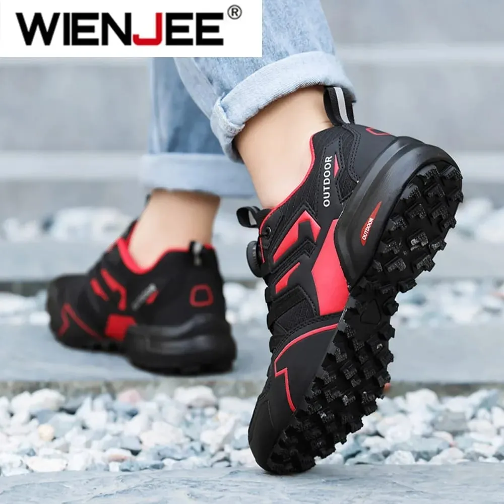 Men's Casual Sports Shoes Size 40-47 Rotating Lace-Up Men's Shoes Outdoor Non-Slip Breathable Comfortable Men's Sports Shoes