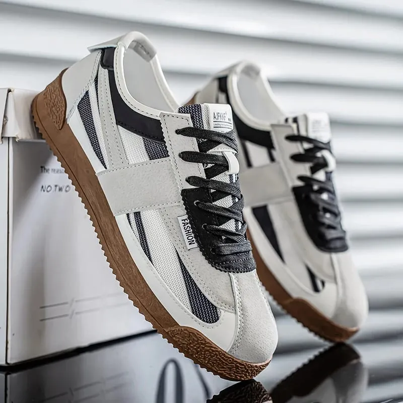 [Men's Skate Sneakers] Sneakers - Men's New Spring/Autumn Skate Shoes - Classic and Versatile - Fashionable and Trendy - Suitable for Daily Wear and Outdoor Leisure - Ideal as Birthday Gifts Christmas Gifts and Halloween Gifts