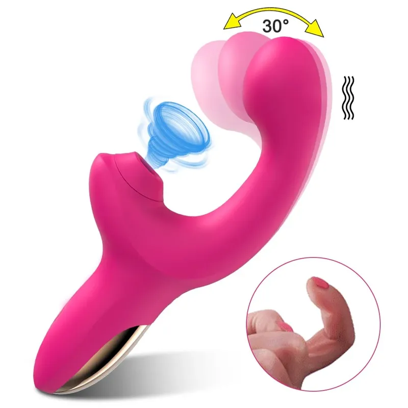 Sucking Vibrator Sex Toys for Women Vibrating Finger Massager with Suction Vibration Clitoral G Spot Stimulation Adult Products