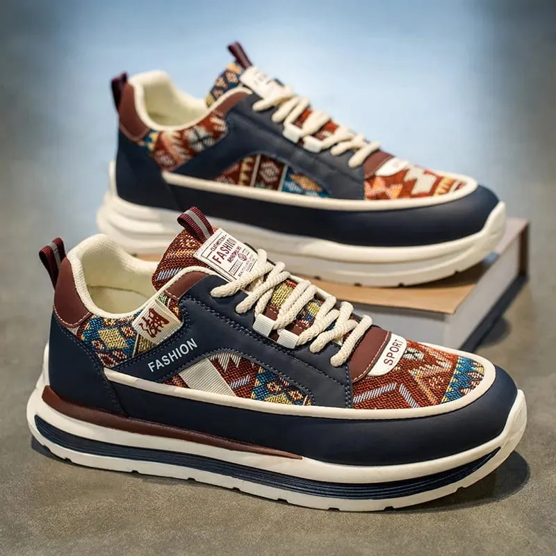 Luxury Men Trendy Casual Sneakers Outdoor Comfortable Platform Vulcanized Shoes Non Slip Wear-resistant Men Running Shoes Hombre