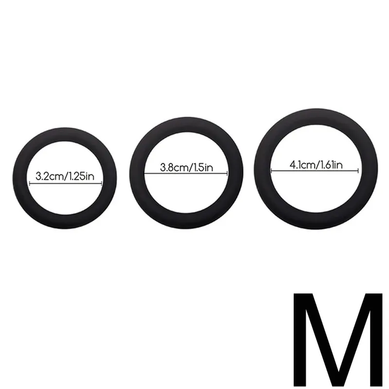 3/4 Pcs Penis Rings Cock Rings Sleeve Delay Ejaculation Silicone Time Lasting Erection Sex Toys for Men Sexy Shop Adult Produts