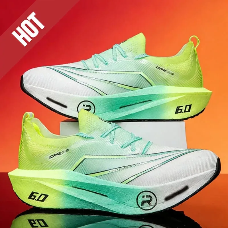 Men Running Shoes Casual Carbon Board Air Cushion Marathon Sports Breathable Lightweight Women's Comfortable Athletic Sneakers
