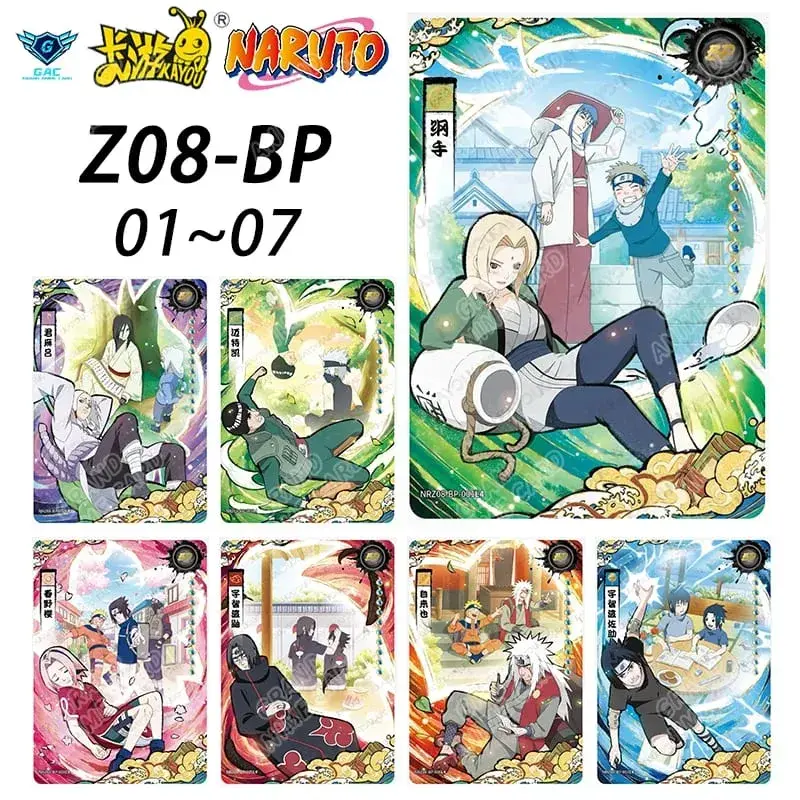 Kayou Naruto New T4W8 T2W9 Anime Rare Card Full Series ASP BP PU HR AR CR MR UR Complete Set Anime Collection Card Kids Toy Gift