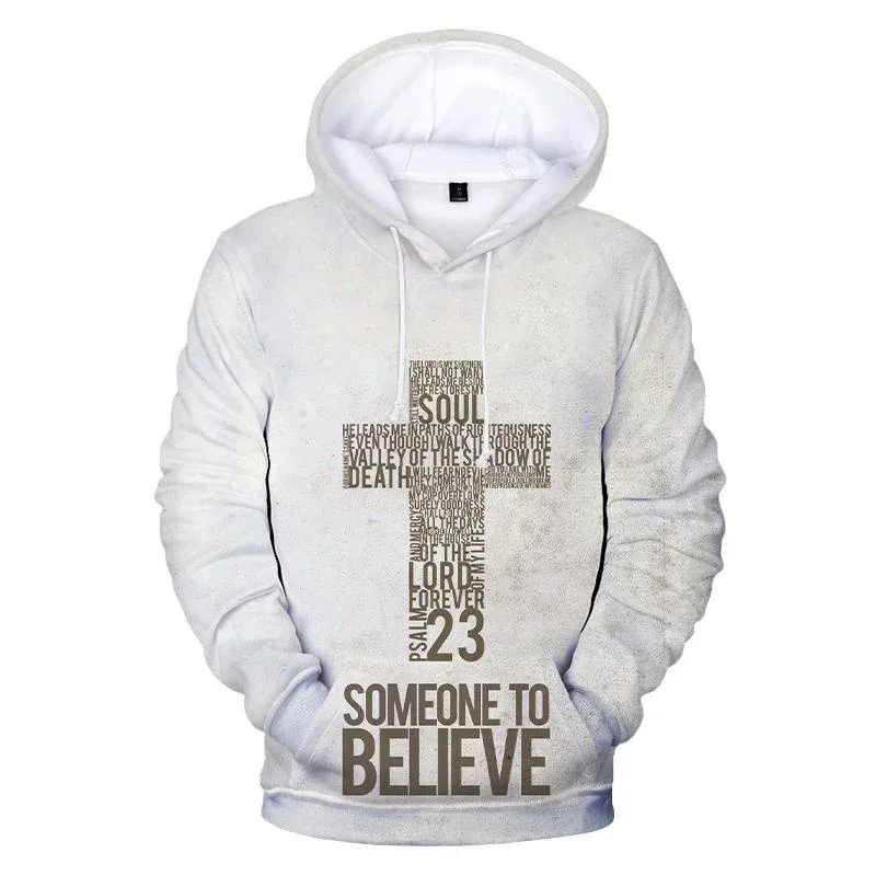 Christian Jesus Men's Hoodie 3D Printed Spring And Autumn Hoodie Casual Long Sleeve Street Sweatshirt Four Seasons Men's Hoodie