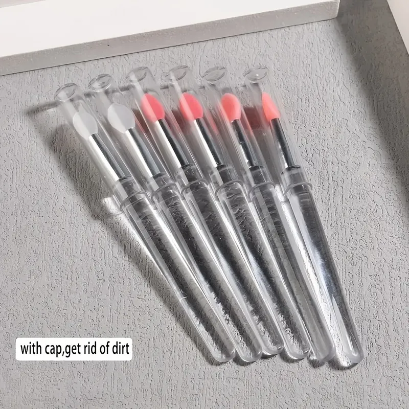 5 reusable silicone nail brushes with mirror effect - double head makeup&nail polish applicator — image 6