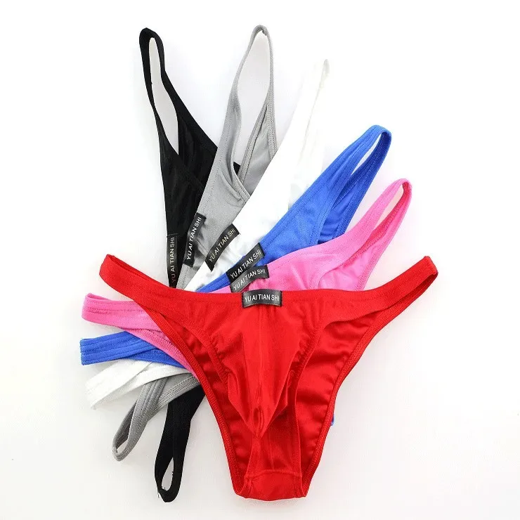 Sexy Underwear Men's Briefs Men Nylon Fashion Jockstrap Mini Briefs Bikini Low Waist Shinning Jockstrap Cueca Underpants — image 16