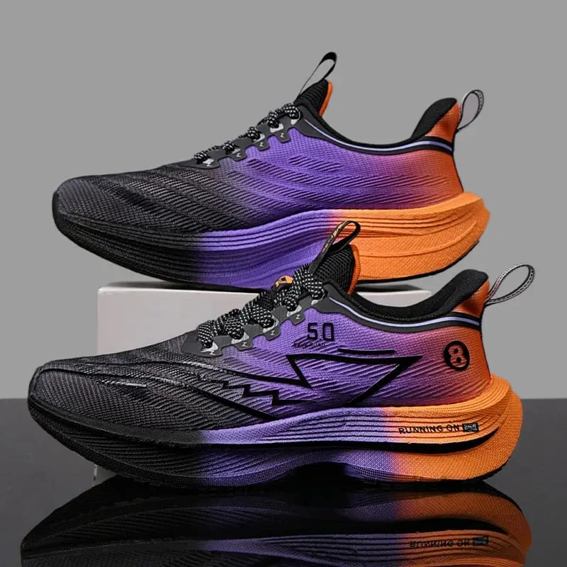 Men Sports Running Shoes Casual Marathon Breathable Lightweight Women's Comfortable Athletic Nonskid Walking Sneakers Outdoors
