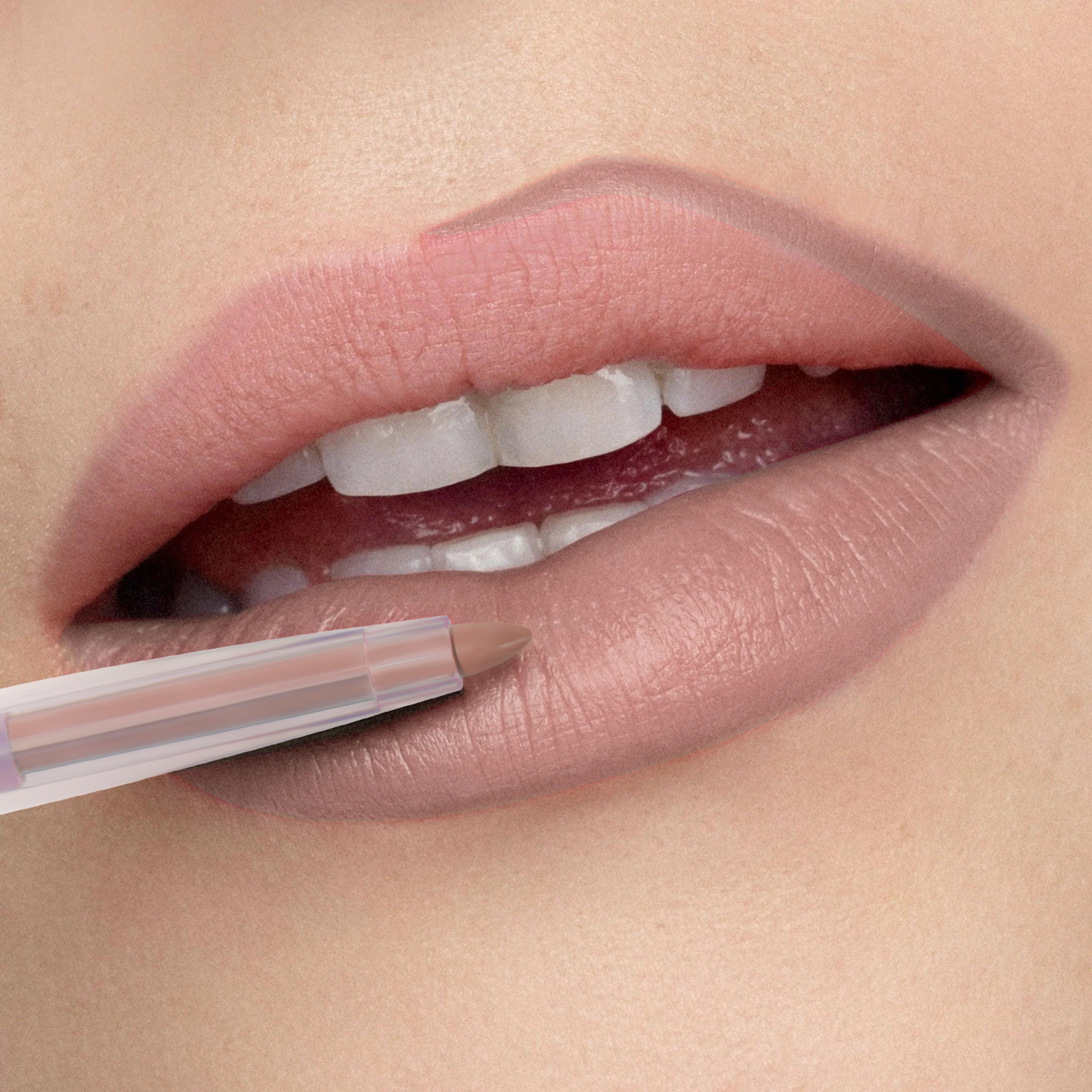 Matte Velvet Lip Liner Seksi Tahan Air Cair Lip Liner Tahan Lama Tanpa Tanda Kosmetik Rias Merah Telanjang