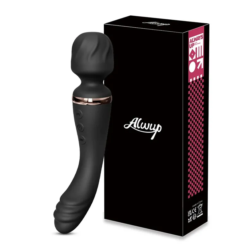 2 in 1 AV Wand Vibrator for Women Clit G-Spot Vagina Stimulator Nipples Breast Massager Female Masturbator Sex Toy for Women