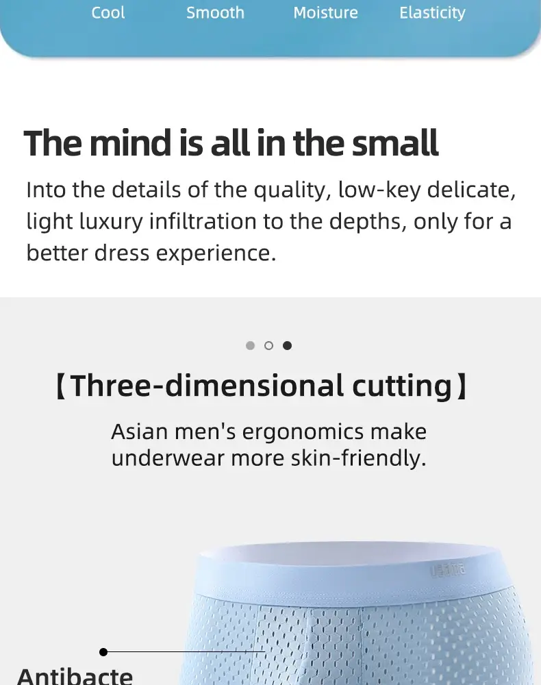 5pcs Men's Boxer Shorts Ice Silk Underwear Plus Size Underpants Cool Breathable Sexy Slim Panties Mesh Lingerie Wholesale Lots
