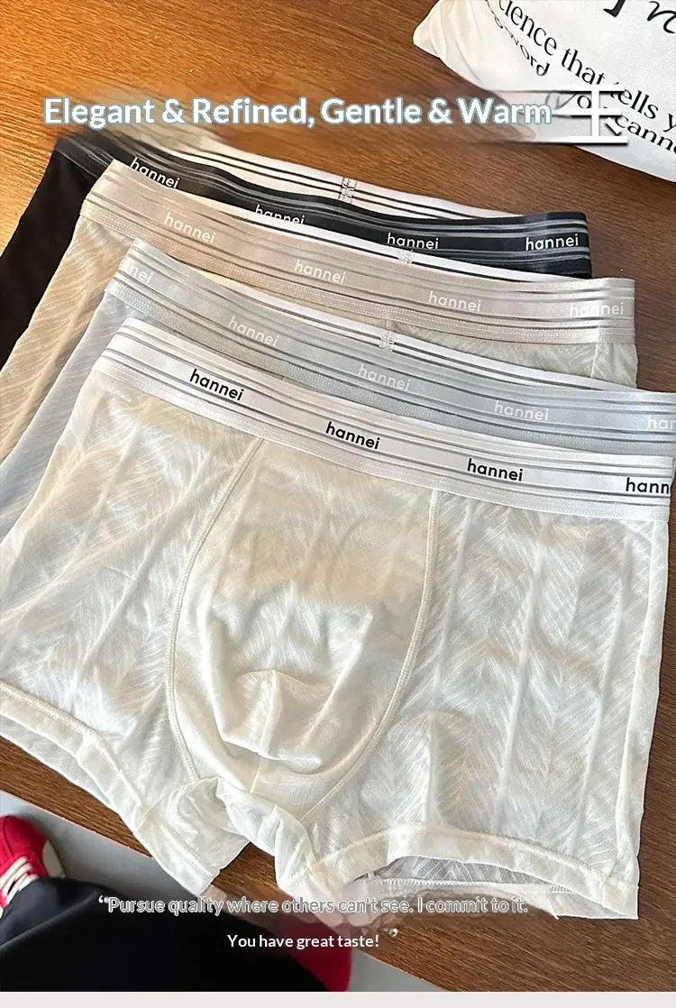 Bagong Kasuotang Panlalaki sa Tag-init, Panlalaking Boxer Brief, Plus Size na Breathable Underwear, Manipis na Maluwag na Panlalaking Kumportableng Solid na Kulay na Short