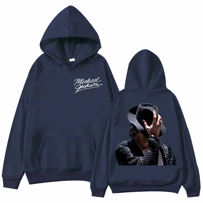 90's Singer Michael Jackson Graphic Hoodies Fashion Rock Vintage Hooded Sweatshirts Men Women Casual Fleece Oversized Pullovers