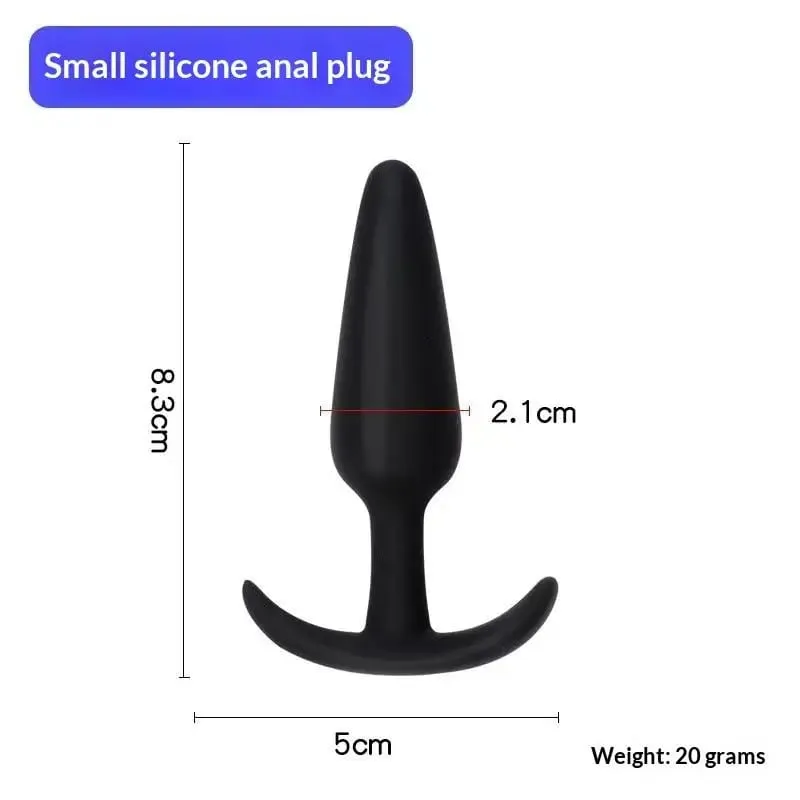 [NM] 1/3 unidades de silicone macio, plugue anal para bunda, estimulador, brinquedos sexuais adultos, plugue anal para homens/mulheres, massageador de próstata, treinador anal [NM]