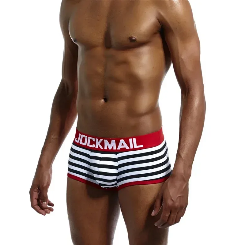 Mens Underwear Jockstrap Boxer Trunks Gay Penis Pouch Cueca Boxer Calzoncillos Hombre Man Boxer Shorts Sleepwear Gay Panties