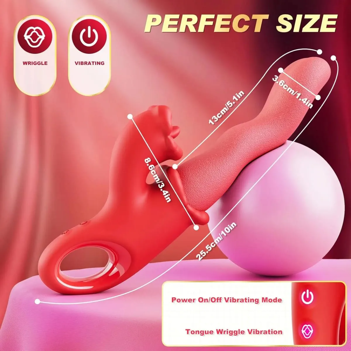 Clitoral Tongue Scroll 3 IN 1 Vibrator for Women Clit Nipples G-Spot Stimulator Female Vagina Massager Vibrator Adult Sex Toys