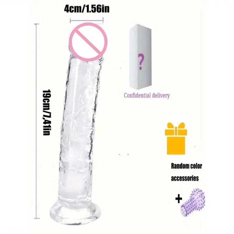 7 Sizes Realistic Clear Dildo XL Silicone Penis with Suction Cup Plugs for Women Masturbation Anal Adults Gay Sex Toys 18 G-spot
