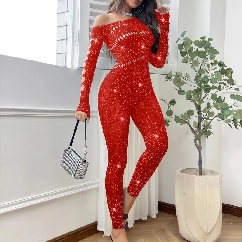2025 conjunto de sutiã bordado de renda feminina sexy malha strass macacão manga longa ver através sexy lingerie bustier para mulher