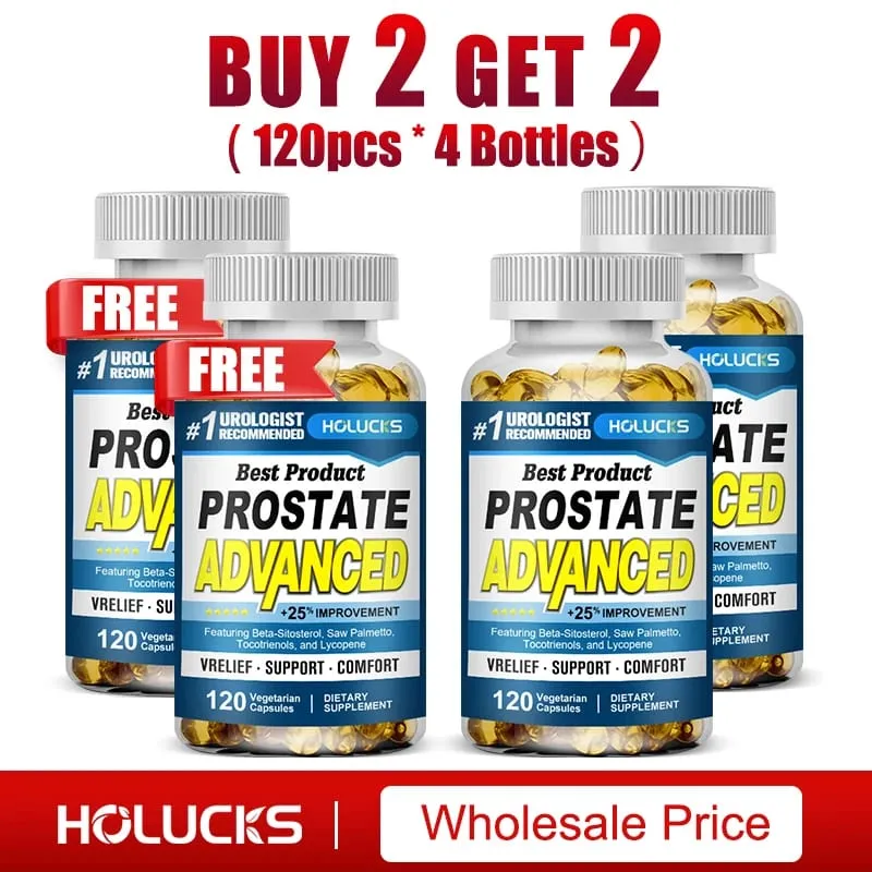 Prostate Capsules with Saw Palmetto Urinary Tract Health Relieve Frequent Urination Hair Growth Bladder Support for Men