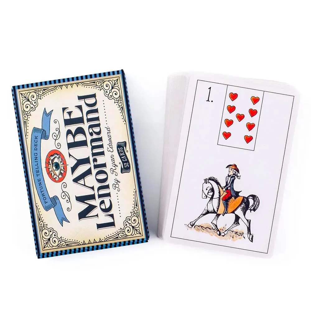 Maybe Lenormand 52 Cards Deck - Beginner-Friendly Fate Divination Tarot for Fortune Telling Party Board Game 9.7x6.3cm — image 1