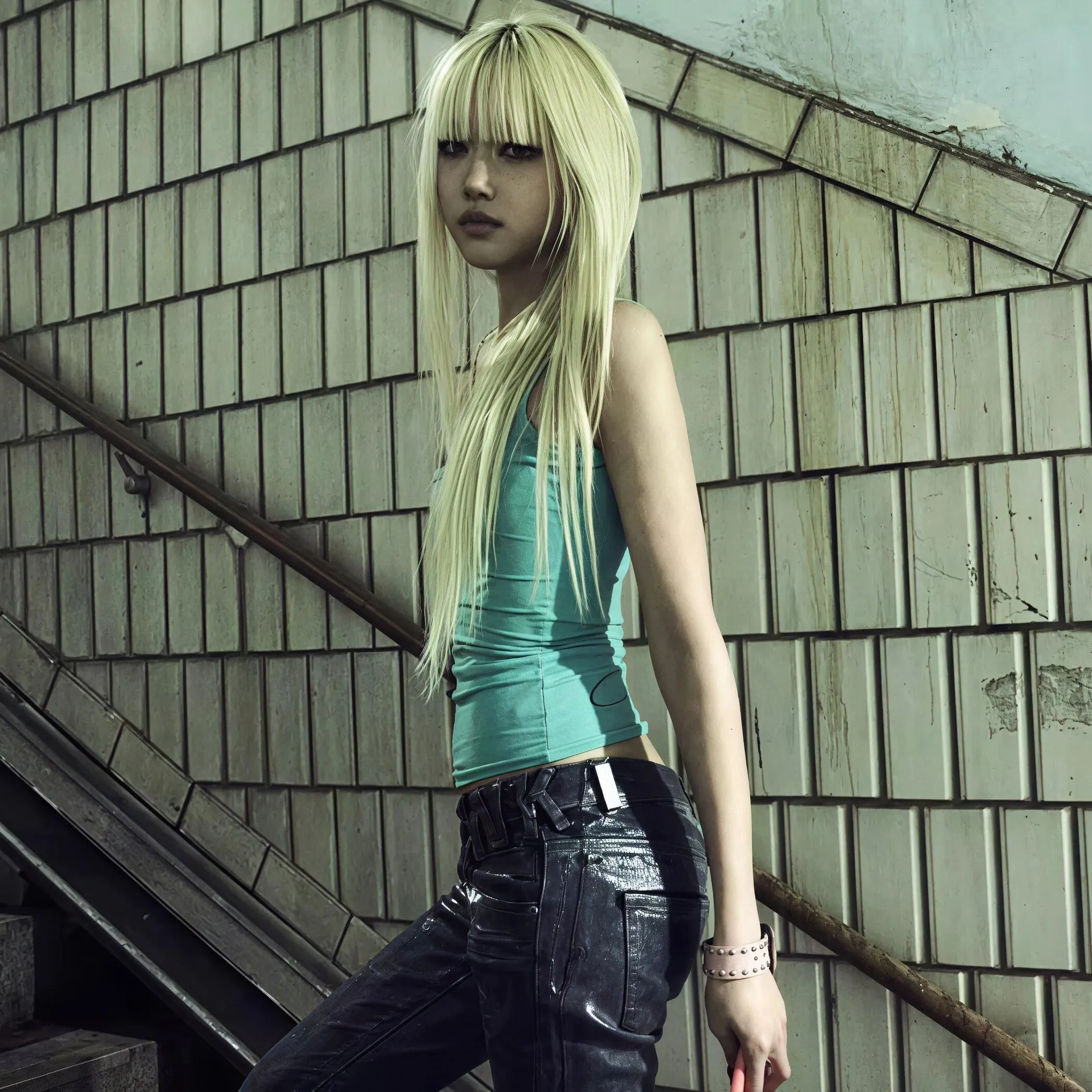 Y2K Mint Green Cami Tank Top Women Square Neck Spaghetti Strap Slim‑Fit Sleeveless Aesthetic Gothic Casual Camisole