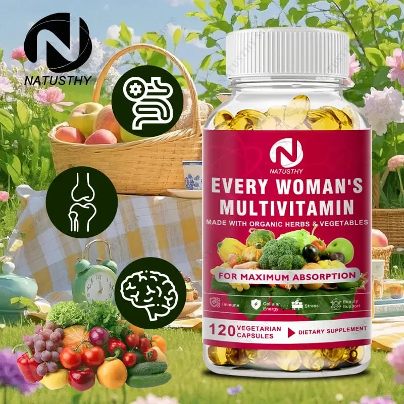 Multivitamin For Women Capsules Support Hormone Balance Skin Heart Brain Bone Immune Health
