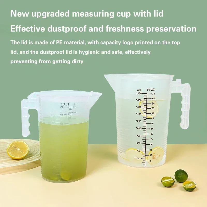 Misurino in plastica addensata da 100-5000 ml con bilancia Misurino per uso alimentare Misurino sperimentale Bicchiere in plastica