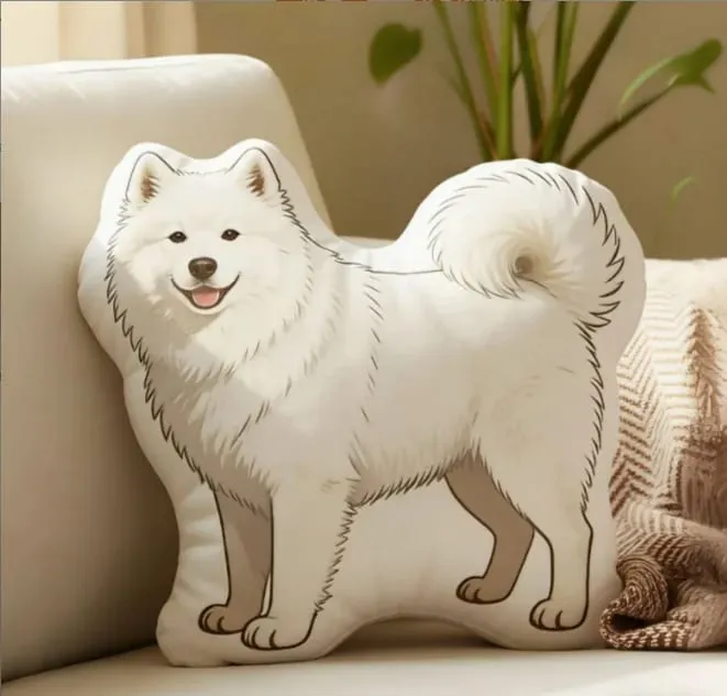3D printed simulation dog pillow funny pet shaped pillow living room bedroom soft decoration personalized holiday gift