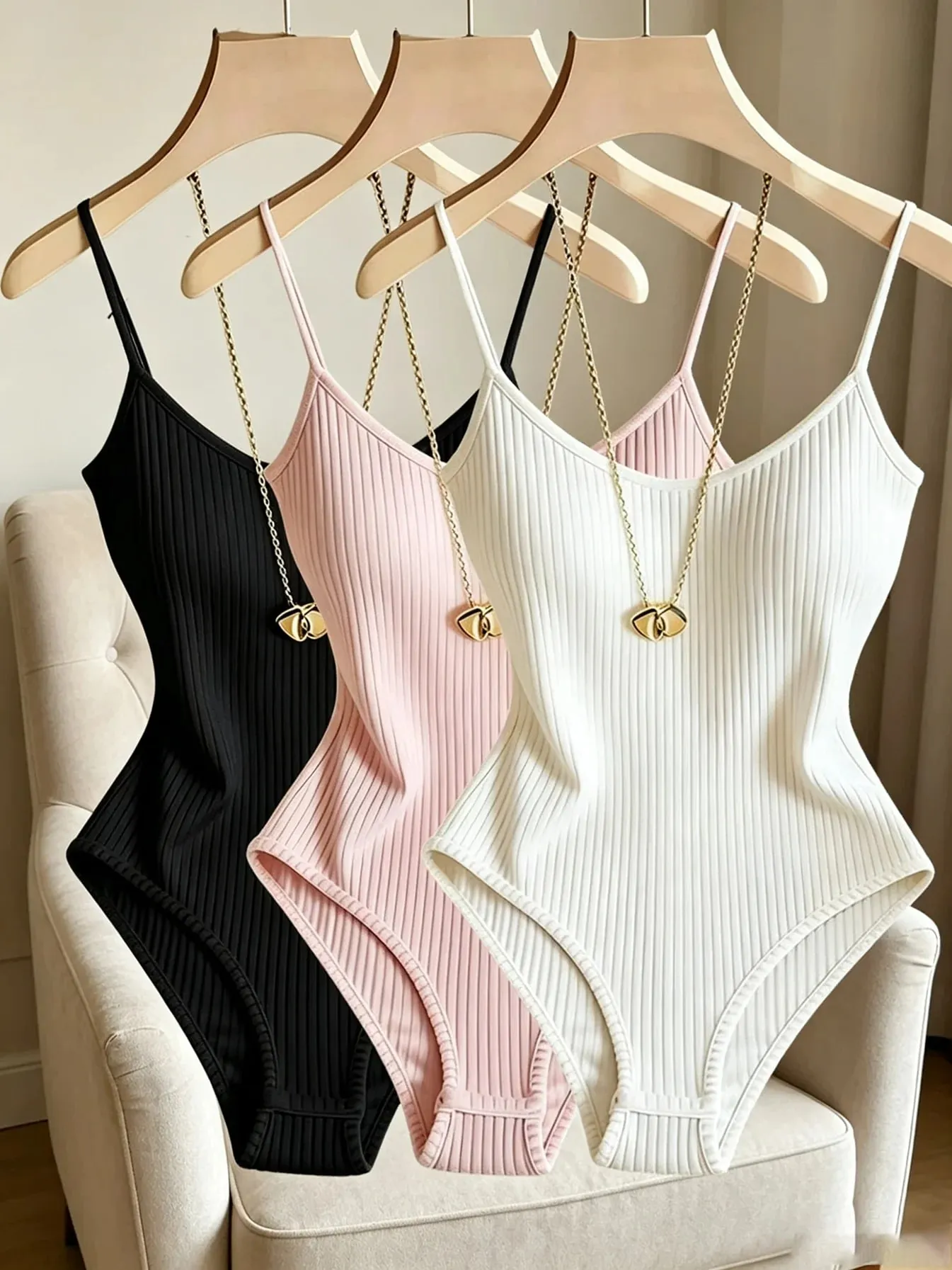 Sleeveless Knit Bodysuit Hot Summer Sexy Bodycon Off Shoulder Halter Tops Casual Street Bodice For Women ClubWear