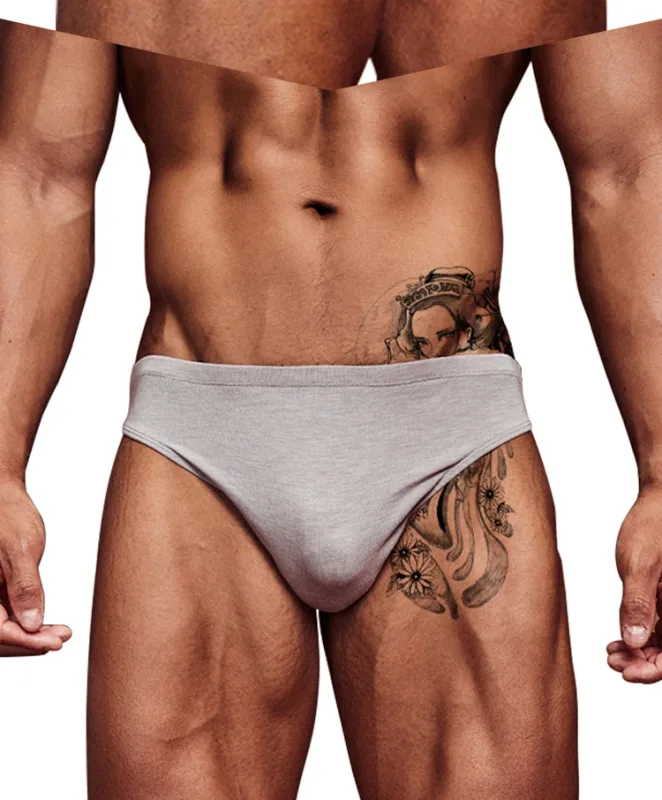 Men's Modal Ultra Thin Bare Feel Briefs, Low Rise High Elastic Breathable 3D Convex Pouch Underwear