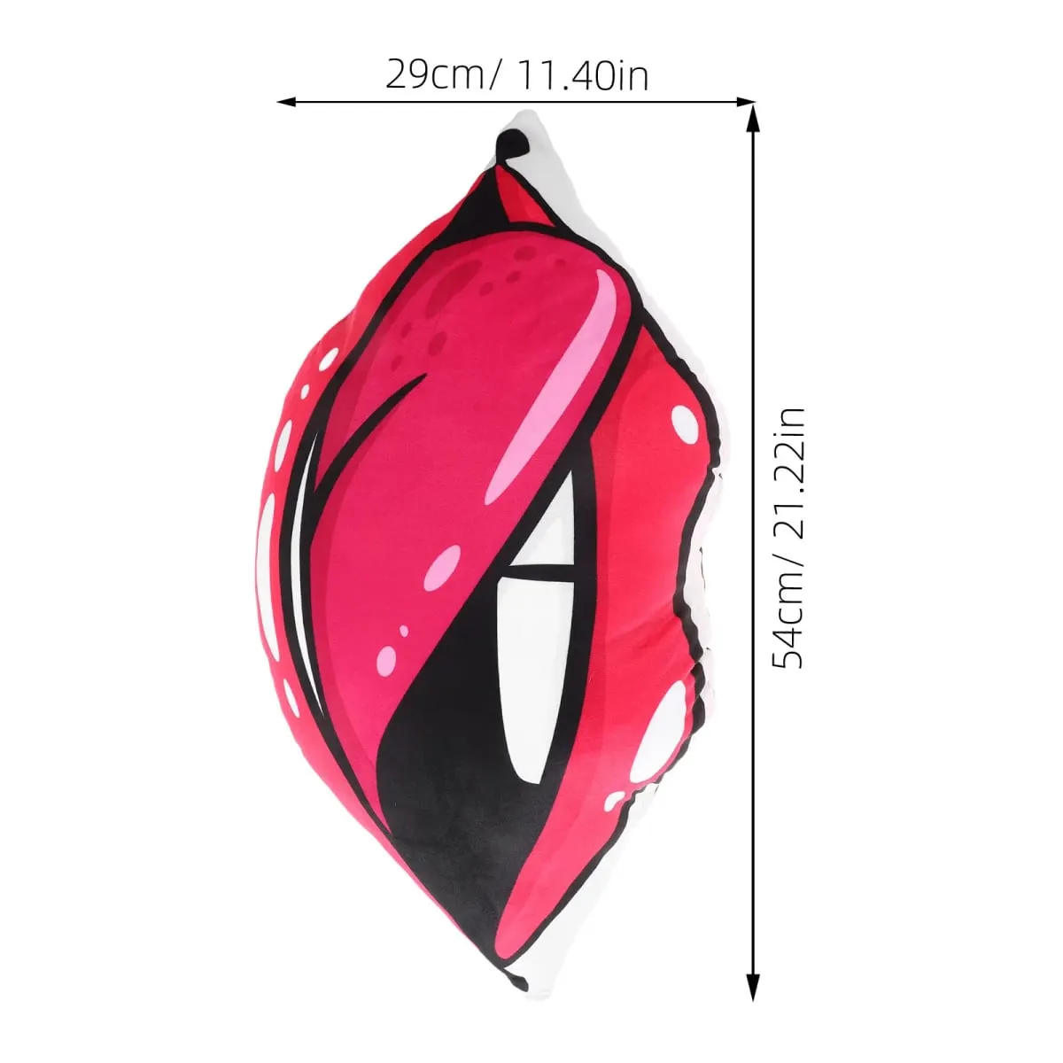 Red Lip Series Double-Sided Digital Print Lip Pillow Removable Cover Decorative Throw Pillow for Couch Bedroom Living Room