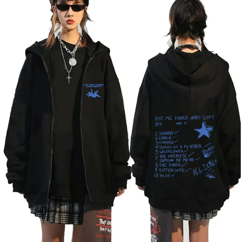 ヒットミーハードとソフト 2025 ツアージッパーパーカーファンギフト男性女性服プルオーバーファッションヒップホップジップアップスウェットジャケット — image 14