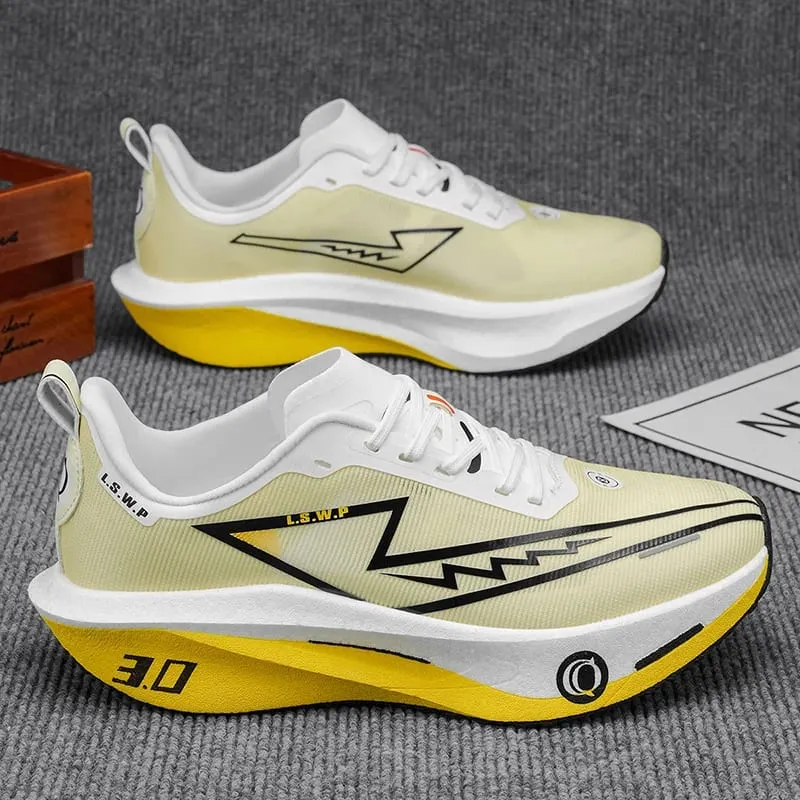Men's Casual Sports Shoes Soft-Soled Road Running Shoes Lightweight Breathable Non-Slip Wear-Resistant Trendy and Versatile Daily Jogging Sneakers