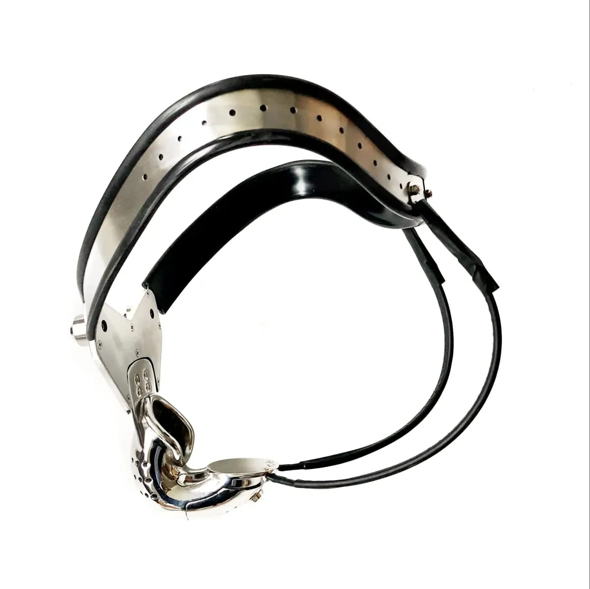 Male Chastity Device Waist Belt Stainless Steel Cock Cage Penis Sleeve Cockrings Dick BDSM Bondage Kit Adult Sex Toys for Men 18