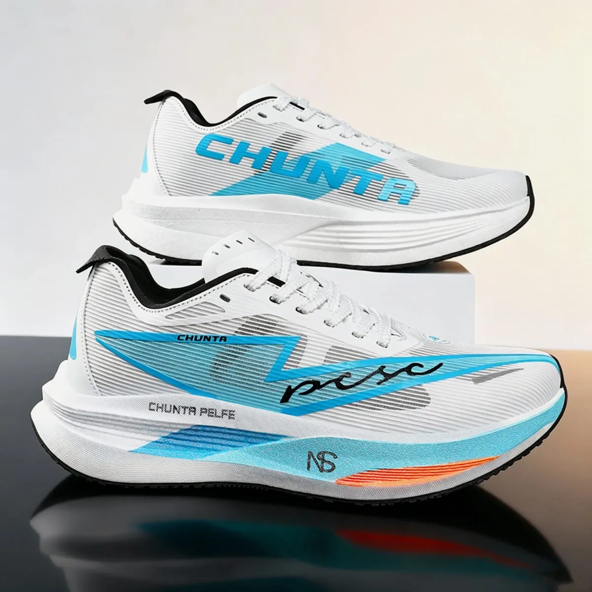 Men's and Women's Running Shoes Anti Slip and Shock-Absorbing Carbon Fiber Board Professional Marathon Chunta Sports Shoes