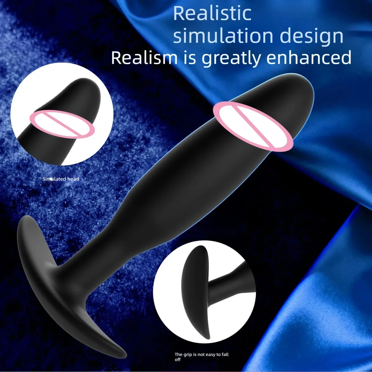 1 Piece Silicone Anal Plug Anal Dilator Soft Butt Plug for Men Women and Couples Sex Toys for Men and Women