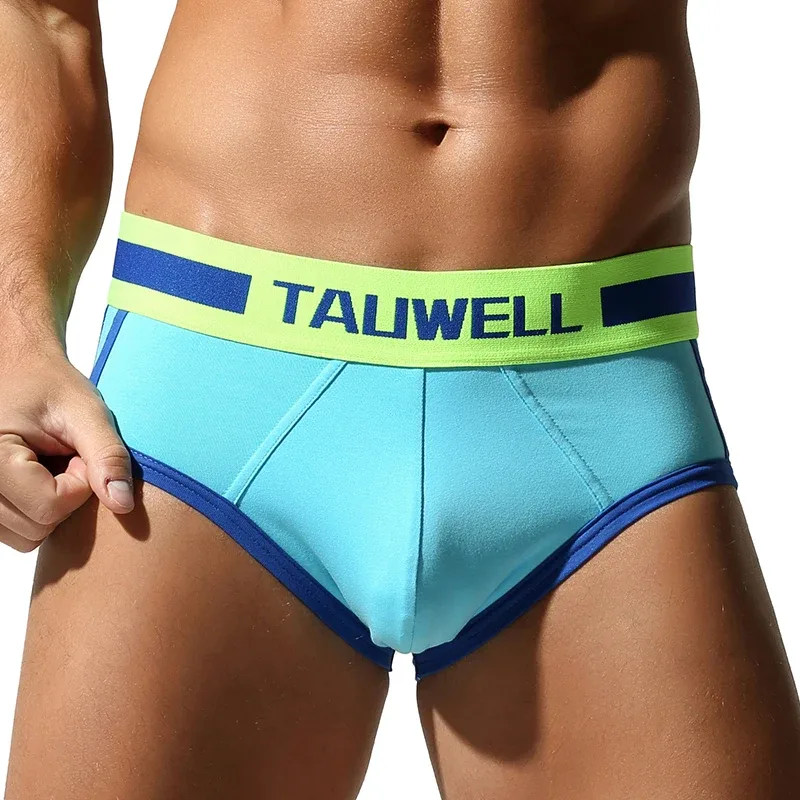 Men's Briefs, Comfortable Cotton, Full Coverage, Sexy Men's Triangle Underwear with Pouch Enhancing Design